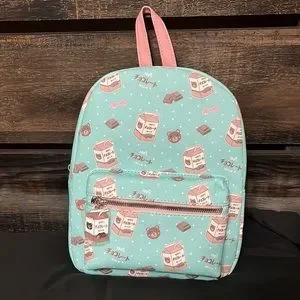 Bags | Teddy Bear Chocolate Milk Mini Backpack 8 X 3 12 X 11 